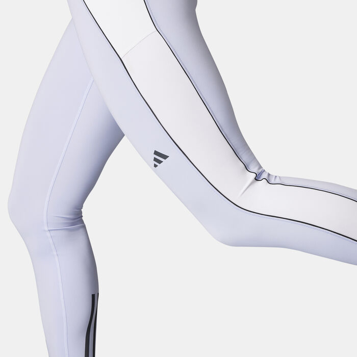adidas Women's Own the Run Colorblock Leggings Blue adidas Women's Own the Run Colorblock Leggings Blue image number 3