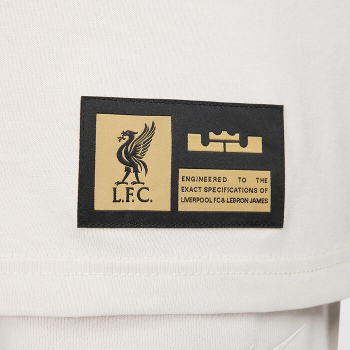 Nike Men's Liverpool F.C. LeBron Max90 Football T-Shirt White Nike Men's Liverpool F.C. LeBron Max90 Football T-Shirt White image number 5