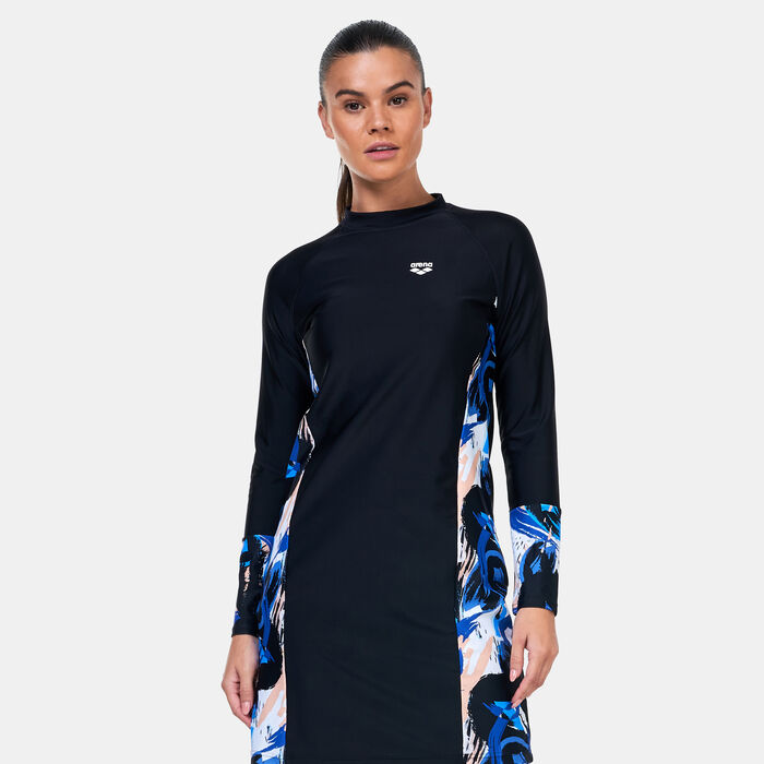 Arena Women's Modesty Swimming Tunic Multi-Color Arena Women's Modesty Swimming Tunic Multi-Color image number 0