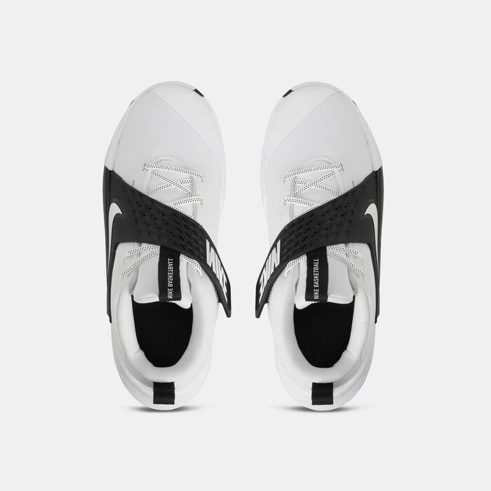 Nike Kids' Team Hustle D Basketball Shoes White Nike Kids' Team Hustle D Basketball Shoes White image number 3