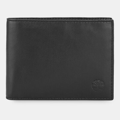 Timberland Men's Trifold Coin Pocket Wallet Black
