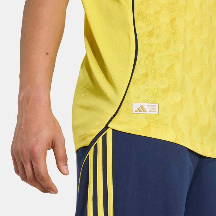 adidas Men's Al Nassr 25/26 Home Authentic Football Jersey yellow adidas Men's Al Nassr 25/26 Home Authentic Football Jersey yellow image number 3