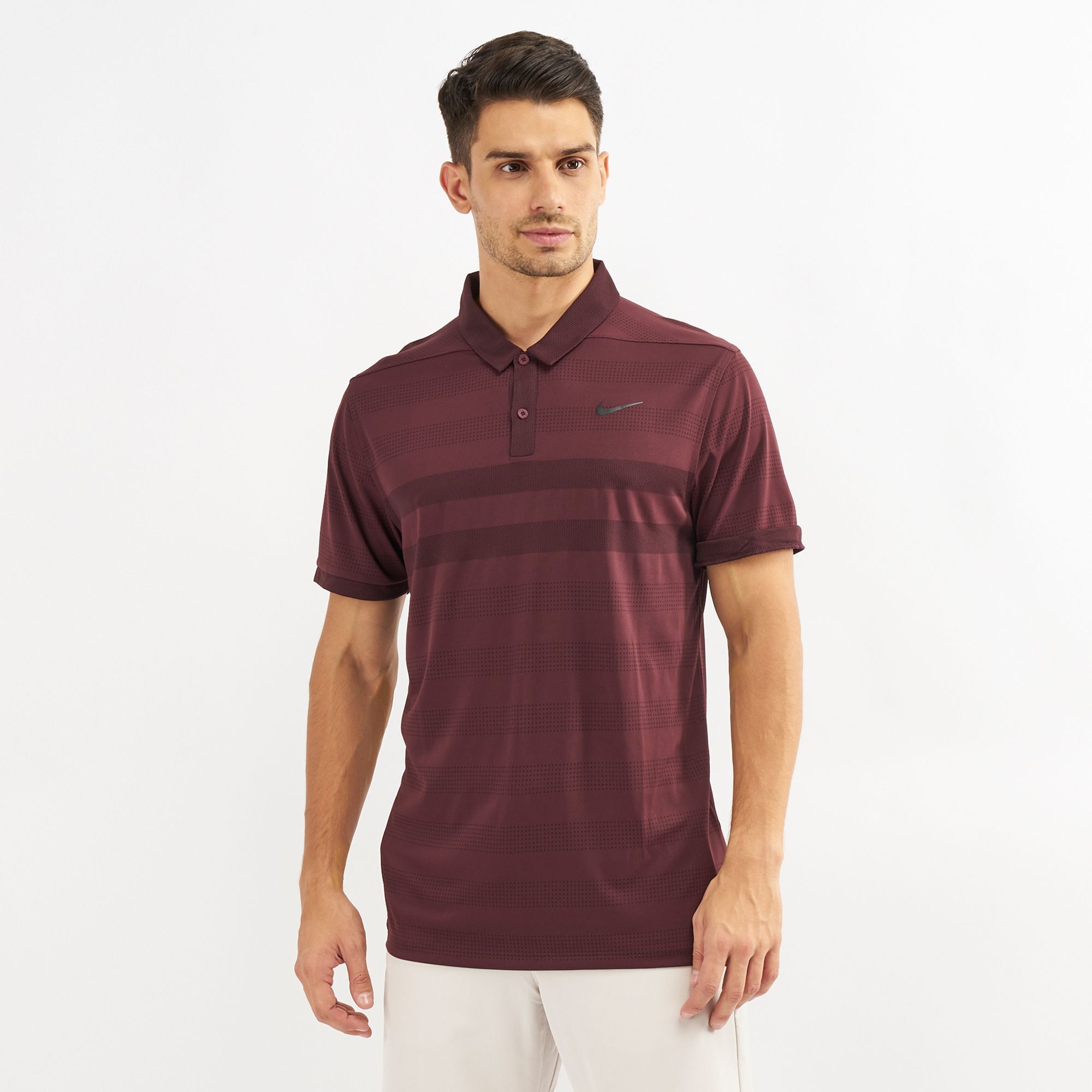 Nike zonal cooling new arrivals stripe golf polo