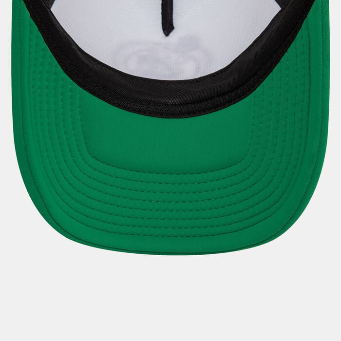 New Era Men's NBA Flower 9FORTY Trucker Cap Green New Era Men's NBA Flower 9FORTY Trucker Cap Green image number 2