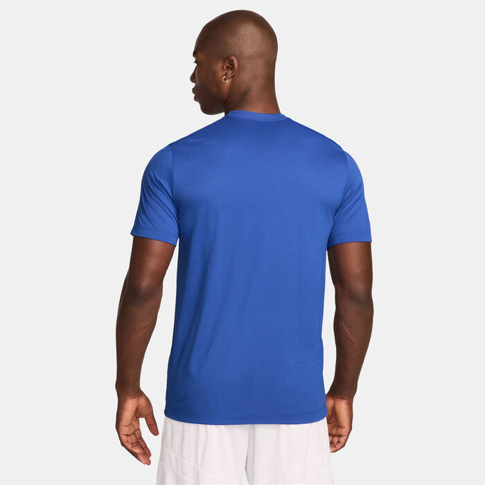 Nike Men's Dri-FIT Basketball T-Shirt Blue Nike Men's Dri-FIT Basketball T-Shirt Blue image number 1