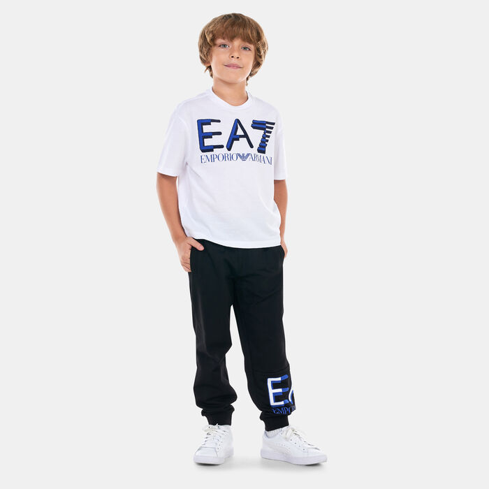 EA7 Emporio Armani Kids' Logo T-Shirt (Older Kids) White EA7 Emporio Armani Kids' Logo T-Shirt (Older Kids) White image number 2