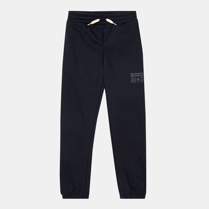 Converse Kids' Relaxed Fleece Joggers Black Converse Kids' Relaxed Fleece Joggers Black image number 0