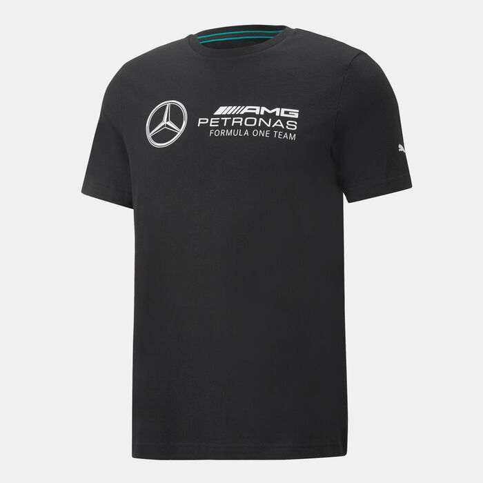 PUMA Men's Mercedes-AMG Petronas Motorsport F1 Essentials Logo T-Shirt Black PUMA Men's Mercedes-AMG Petronas Motorsport F1 Essentials Logo T-Shirt Black image number 0