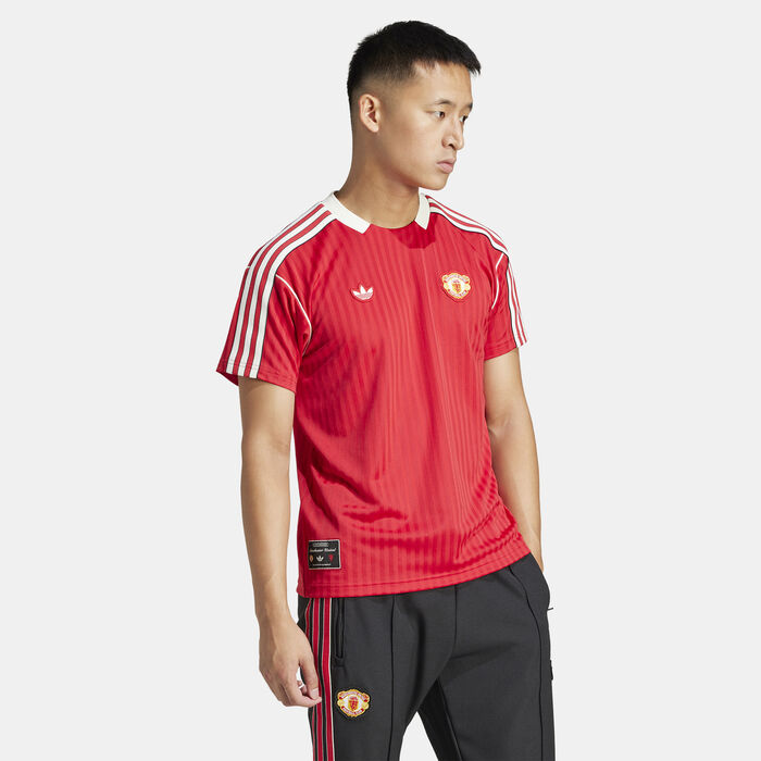 adidas Manchester United Terrace Icons Jersey Top Red adidas Manchester United Terrace Icons Jersey Top Red image number 2