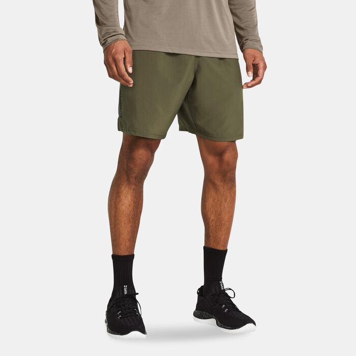 Under Armour Men's Tech Woven Wordmark Training Shorts Green Under Armour Men's Tech Woven Wordmark Training Shorts Green image number 0