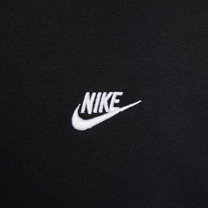 Nike Men's Club Fleece Sweatshirt Black Nike Men's Club Fleece Sweatshirt Black image number 4