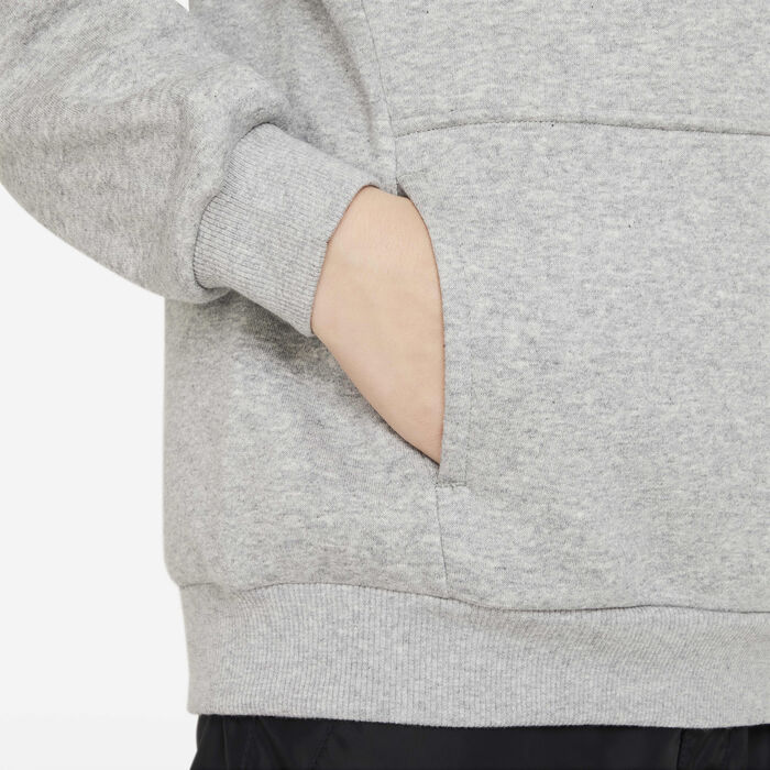 Nike Kids' Sportswear Club Fleece Hoodie Grey Nike Kids' Sportswear Club Fleece Hoodie Grey image number 3