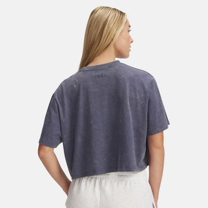 Under Armour Women's Rival Wash T-Shirt Grey Under Armour Women's Rival Wash T-Shirt Grey image number 1