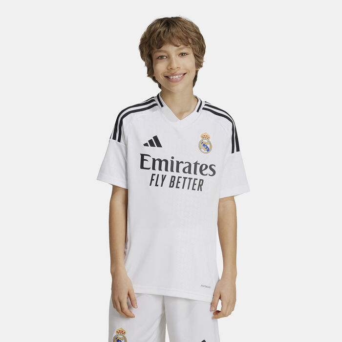 adidas Kids' Real Madrid 24/25 Home Football Jersey  White image number 0