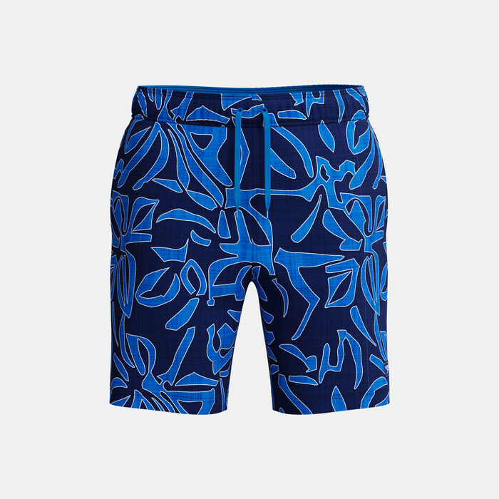 Speedo Men's Print Redondo Edge Volley Swimming Trunks Blue Speedo Men's Print Redondo Edge Volley Swimming Trunks Blue image number 0
