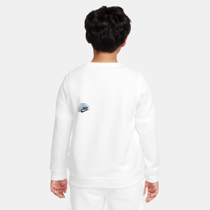 Nike Kids' Sportswear Standard Issue Sweatshirt White image number 2