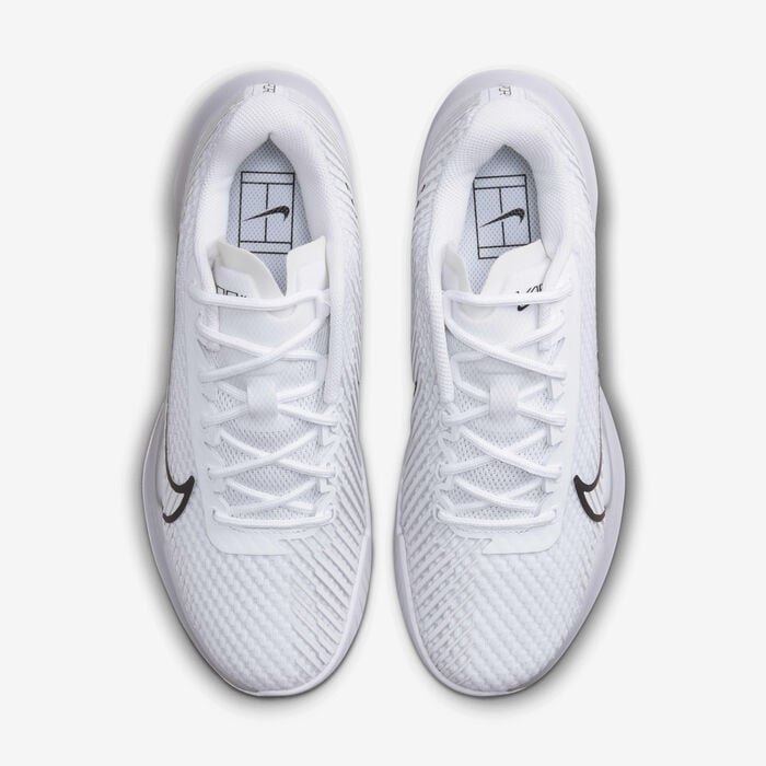 Nike Women's Court Air Zoom Vapor 11 Hard Court Tennis Shoes White Nike Women's Court Air Zoom Vapor 11 Hard Court Tennis Shoes White image number 3