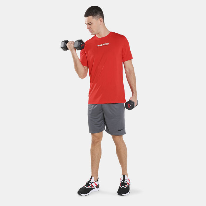 Nike Men's Dri-FIT Knit Training Shorts Grey Nike Men's Dri-FIT Knit Training Shorts Grey image number 2