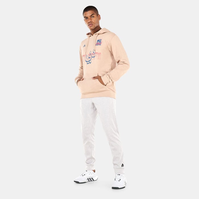 adidas Men's Dubai Graphic Hoodie Beige adidas Men's Dubai Graphic Hoodie Beige image number 2
