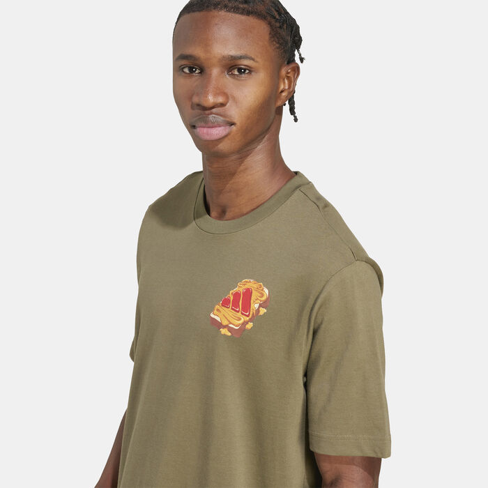 adidas Men's Graphic T-Shirt Green adidas Men's Graphic T-Shirt Green image number 4
