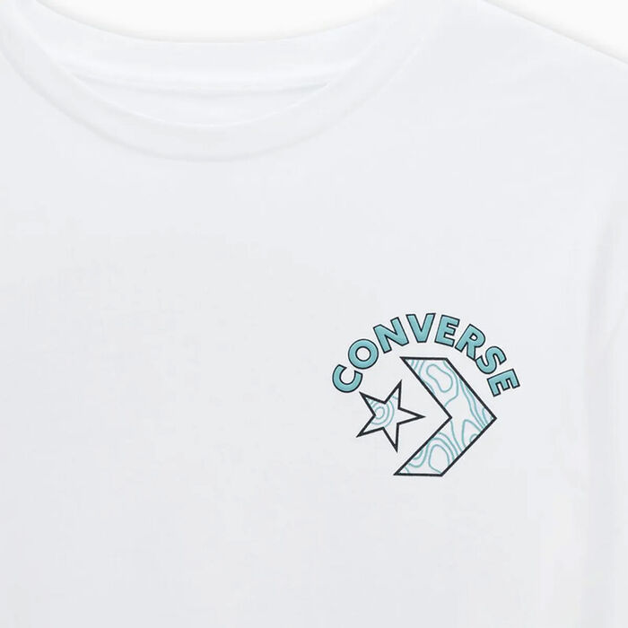 Converse Men's Topography T-Shirt White Converse Men's Topography T-Shirt White image number 2