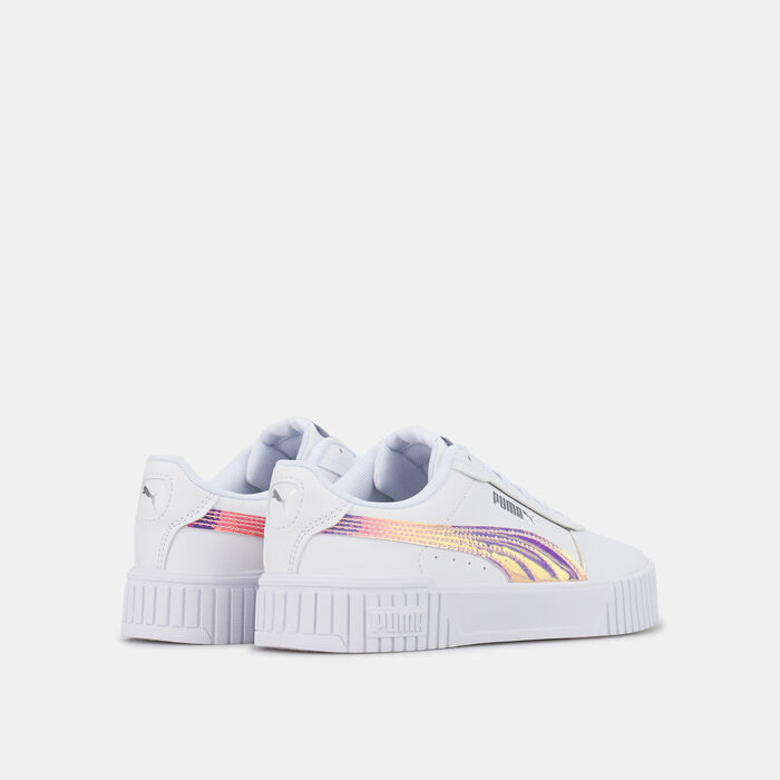 PUMA Kids' Carina 2.0 Holo Jr Shoe White PUMA Kids' Carina 2.0 Holo Jr Shoe White image number 2