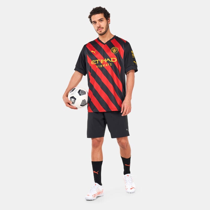 PUMA Men's Manchester City F.C. Replica Away Jersey - 2022/23 Black PUMA Men's Manchester City F.C. Replica Away Jersey - 2022/23 Black image number 2