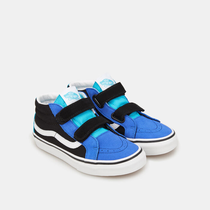 Vans Kids' Checkerboard SK8-Mid Reissue V Unisex Shoe Blue Vans Kids' Checkerboard SK8-Mid Reissue V Unisex Shoe Blue image number 1