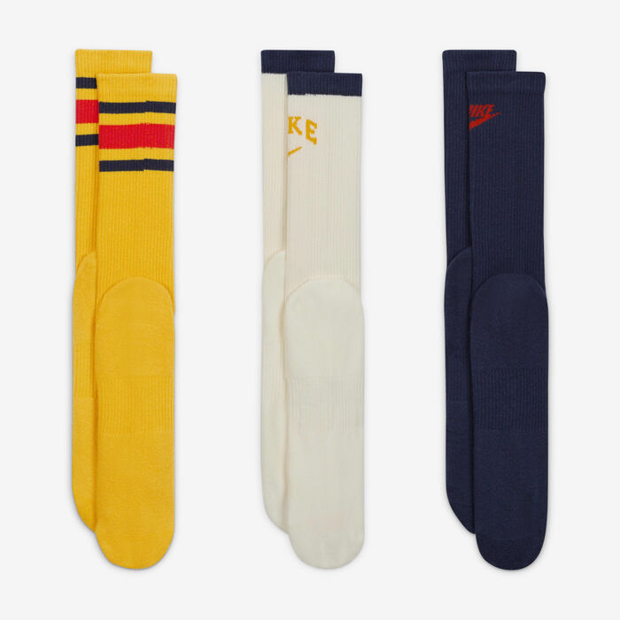 Nike Everyday Plus Cushioned Crew Socks (3 Pairs) yellow image number 2