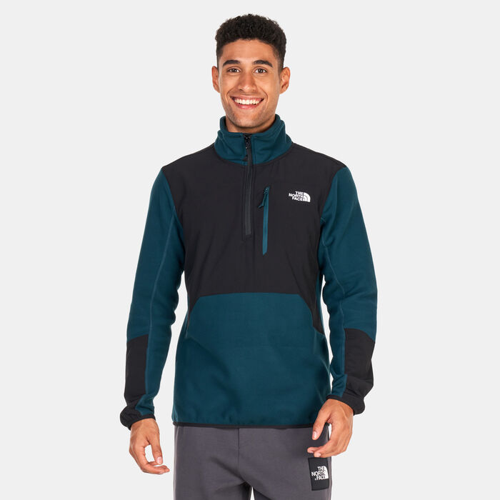 The North Face Men's Glacier Pro 1/4 Zip Fleece Sweatshirt Green The North Face Men's Glacier Pro 1/4 Zip Fleece Sweatshirt Green image number 0