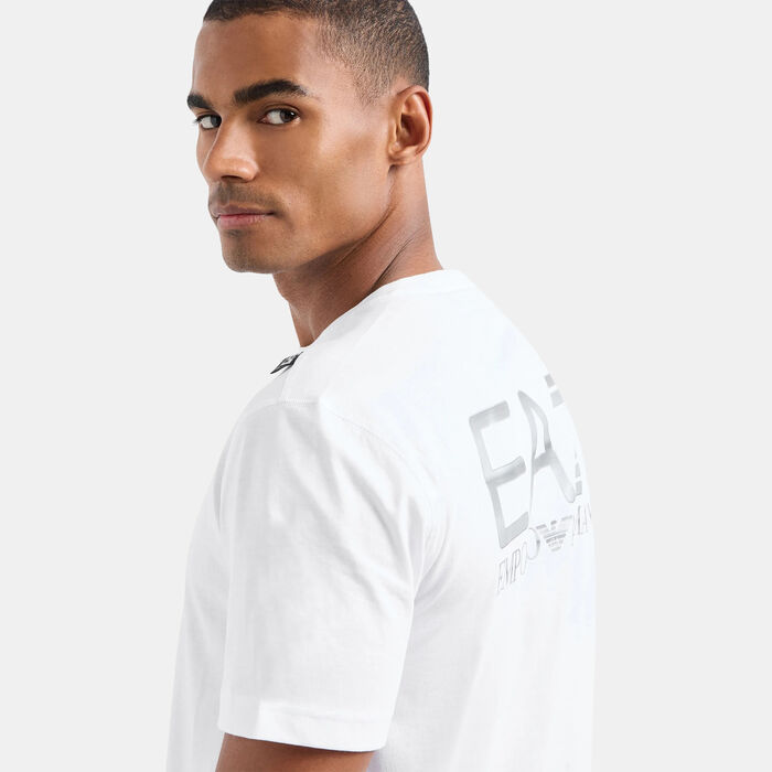 EA7 Emporio Armani Men's Train Logo Series T-Shirt White EA7 Emporio Armani Men's Train Logo Series T-Shirt White image number 3
