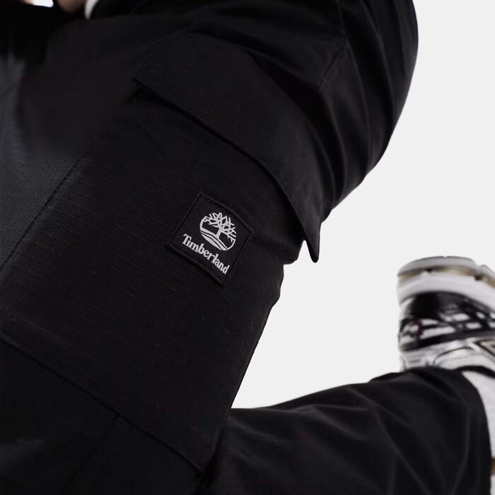 Timberland Men's Woven Badge Ripstop Cargo Pants Black Timberland Men's Woven Badge Ripstop Cargo Pants Black image number 3