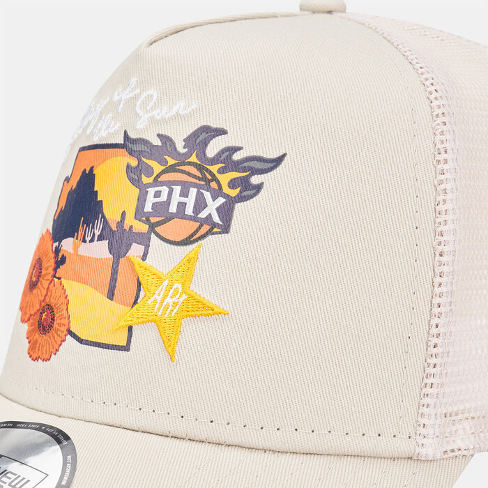 New Era Men's NBA Phoenix Suns Logo Trucker Cap Beige image number 2
