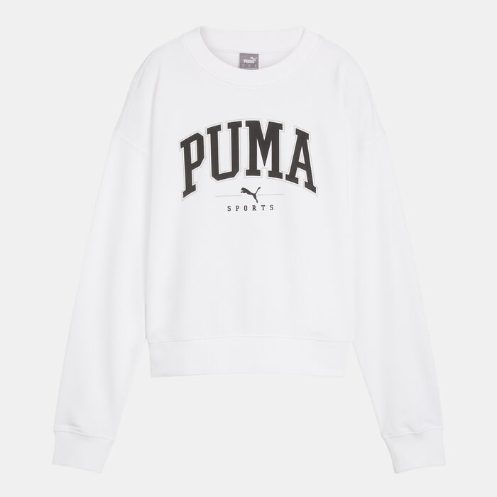 PUMA Women's Squad Sweatshirt White PUMA Women's Squad Sweatshirt White image number 0