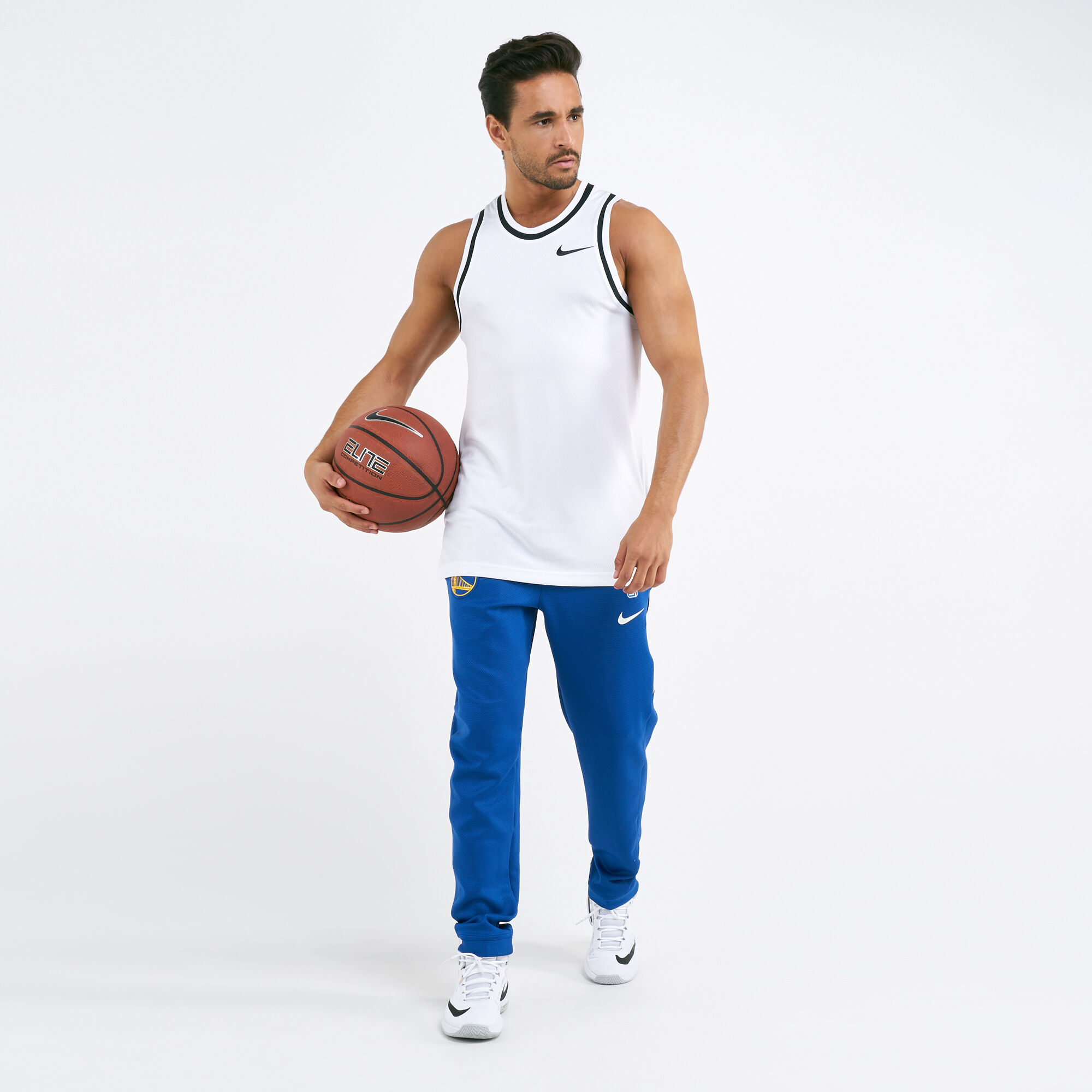 Golden state warriors nike therma flex showtime on sale white