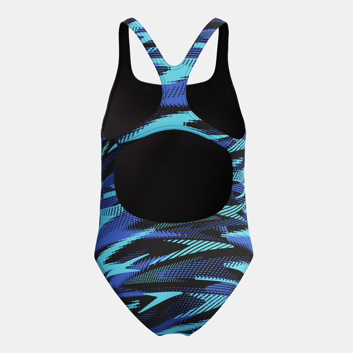 Speedo Kids' HyperBoom Medalist One-Piece Swimsuit Blue Speedo Kids' HyperBoom Medalist One-Piece Swimsuit Blue image number 1