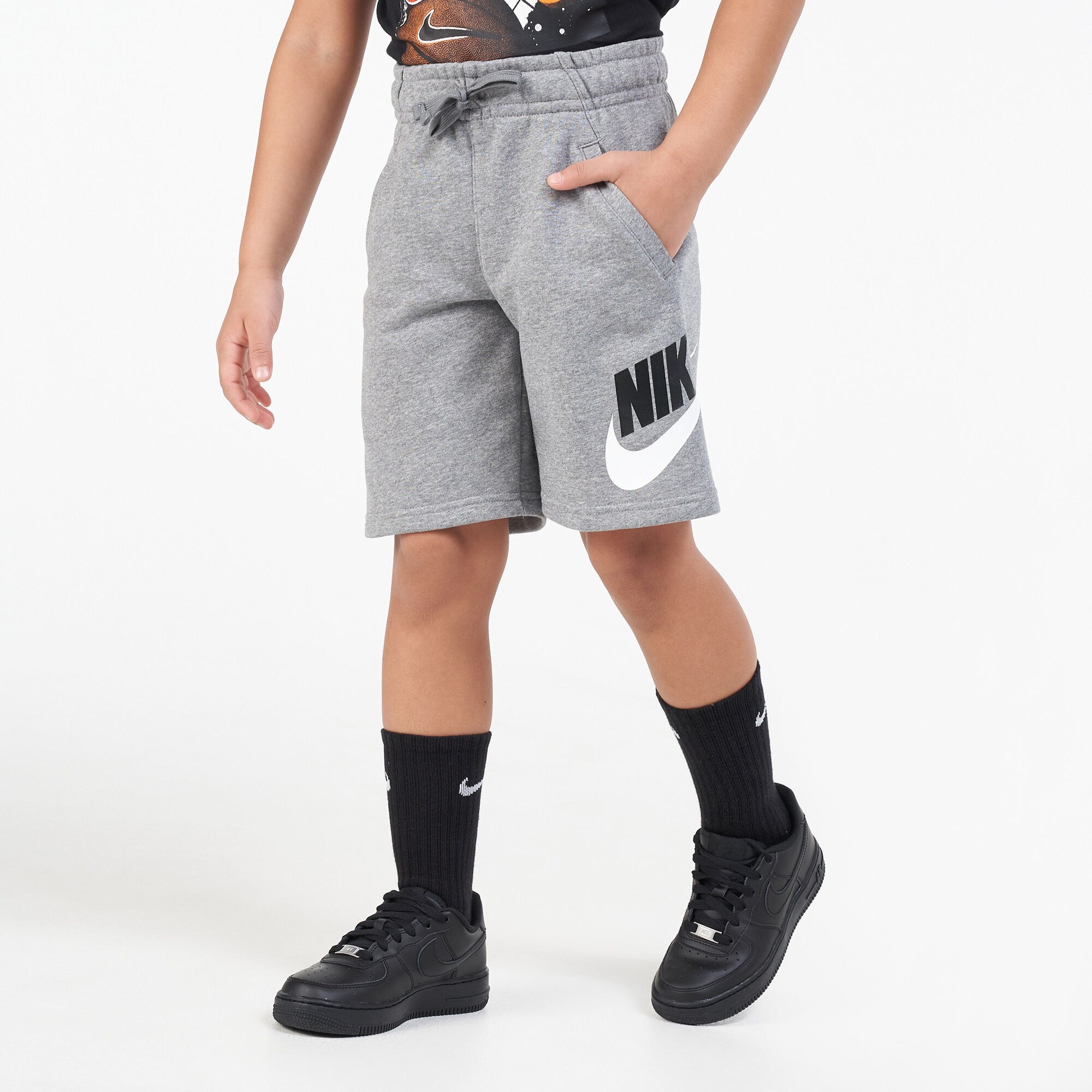Buy Nike Kids Sportswear Club Fleece Shorts Older Kids Grey in