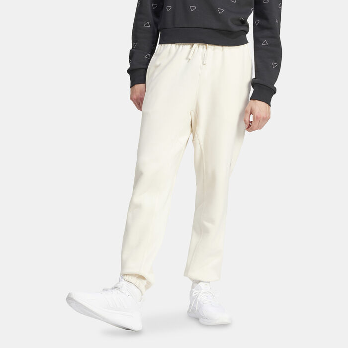 adidas Men's Lounge Fleece Sweatpants Beige adidas Men's Lounge Fleece Sweatpants Beige image number 0