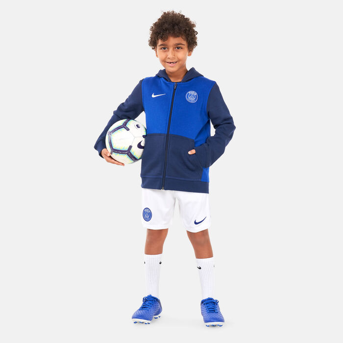 Nike Kids’ Paris Saint-Germain Club Fleece Hoodie - 2022/23 (Older Kids) Blue Nike Kids’ Paris Saint-Germain Club Fleece Hoodie - 2022/23 (Older Kids) Blue image number 2
