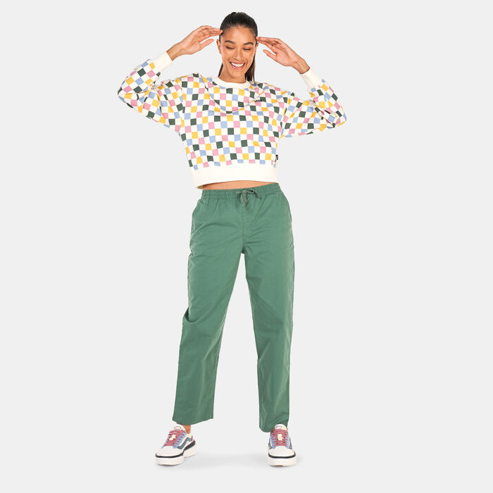 Vans Women's All Over Sweatshirt Blue Vans Women's All Over Sweatshirt Blue image number 2