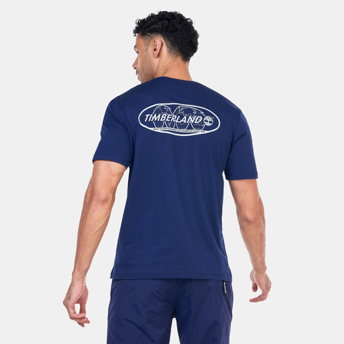Timberland Reflective Logo T-Shirt Blue Timberland Reflective Logo T-Shirt Blue image number 1