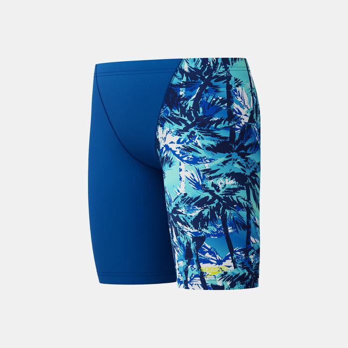 Speedo Kids' Digital Allover V-Cut Swimming Jammers Blue image number 2