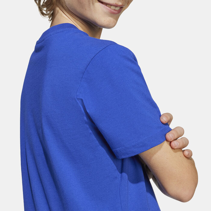 adidas Kids' Messi Name And Number T-Shirt Blue adidas Kids' Messi Name And Number T-Shirt Blue image number 4