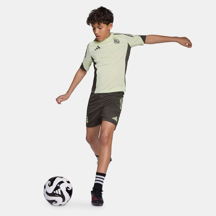 adidas Kids' Real Madrid Tiro 25 Competition Training Football Top Green adidas Kids' Real Madrid Tiro 25 Competition Training Football Top Green image number 2