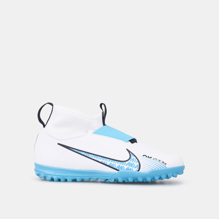 Nike Kids' Mercurial Superfly 9 Academy Turf Ground Football Shoes White Nike Kids' Mercurial Superfly 9 Academy Turf Ground Football Shoes White image number 0