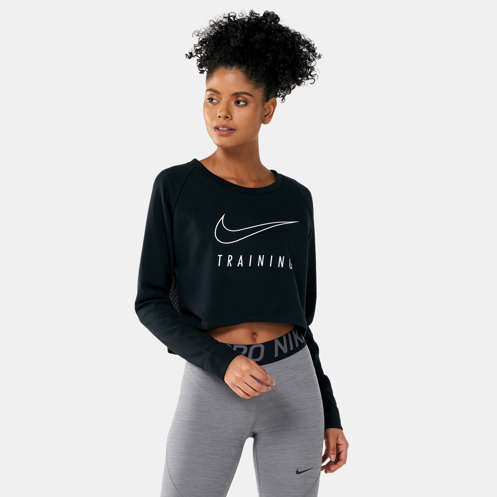 Nike versa sales crop top