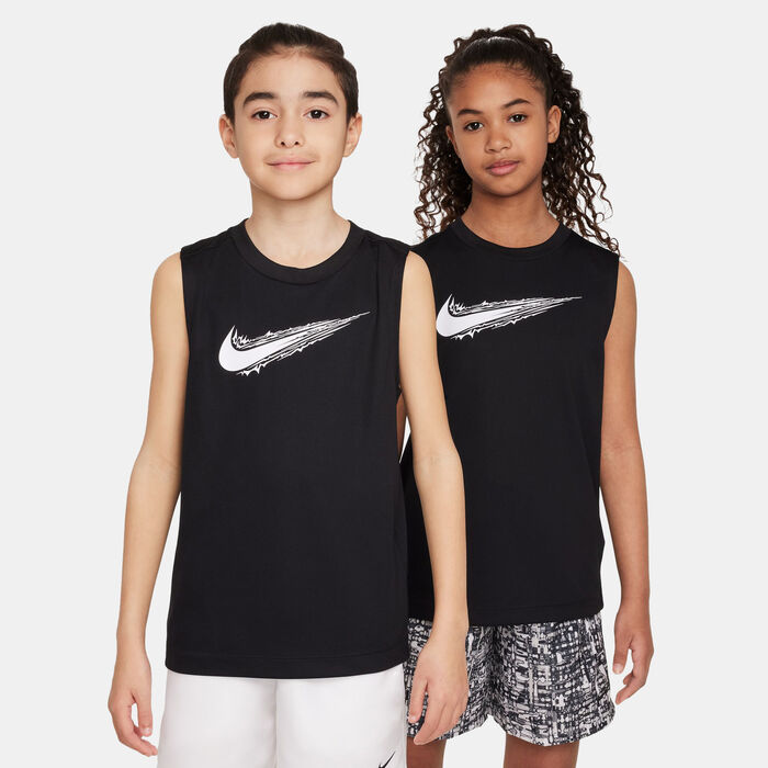Nike Kids' Multi Dri-FIT Sleeveless T-Shirt Black Nike Kids' Multi Dri-FIT Sleeveless T-Shirt Black image number 0