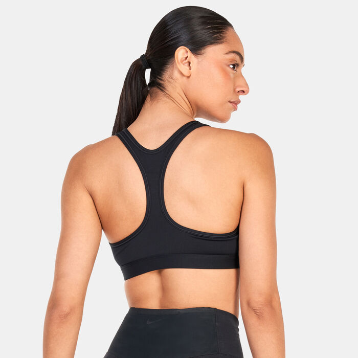 Nike Women's Swoosh Light-Support Training Sports Bra Black Nike Women's Swoosh Light-Support Training Sports Bra Black image number 1