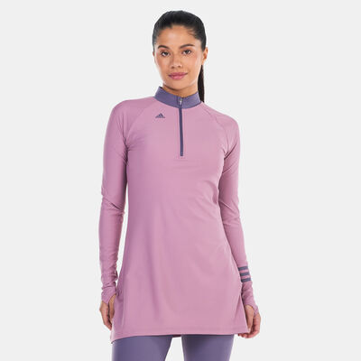 adidas Women's 3-Stripes Swimming Top Multi-Color adidas Women's 3-Stripes Swimming Top Multi-Color