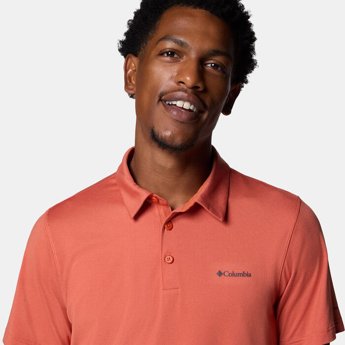 Columbia Men's Tech Trail™ Polo T-Shirt Red Columbia Men's Tech Trail™ Polo T-Shirt Red image number 3